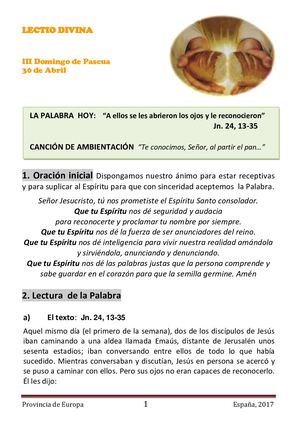 Iii Domingo De Pascua 2017