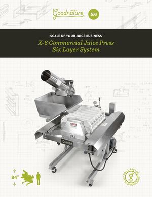 Goodnature X6 coldpress - Brochure