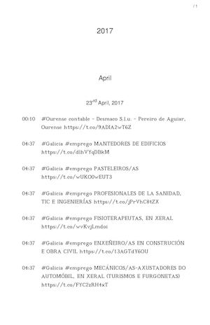 OFERTAS DE EMPREGO GALICIA (23ABR-30ABR)