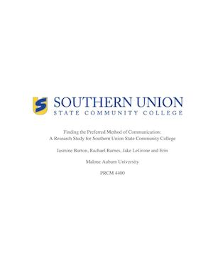 Survey Research Southern Union Community College