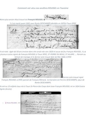Comment Ont Vécu Nos Ancêtres Roussel En Tourain1 (Récupéré)
