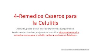 4 Remedios Caseros Para La Celulitis