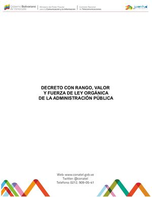 Ley Orgánica De Administración Pública