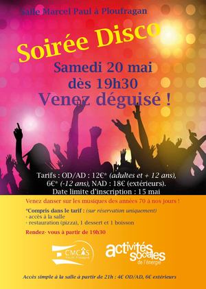 Affiche soirée disco