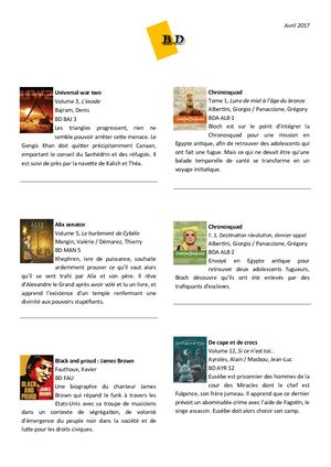 Bd Adultes - Avril 2017