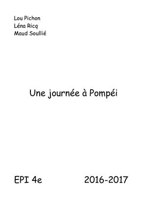 Epi Pompéi Léna Ricq Et Maud Soullié Et Lou Pichon