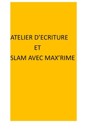 Atelier éCriture4