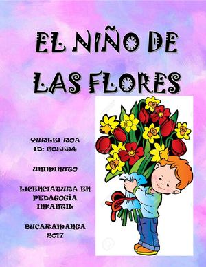 El niño de las flores