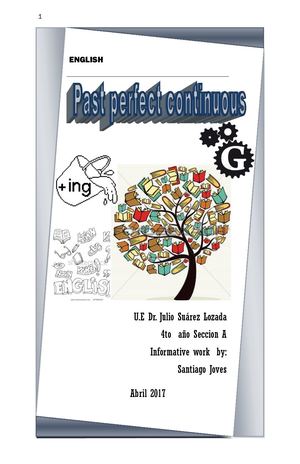 The past perfect continuous