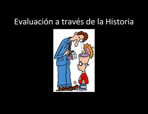 Evaluación A Través De La Historia