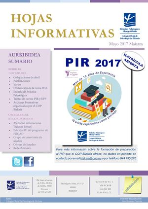 Hojas Informativas Mayo 2017