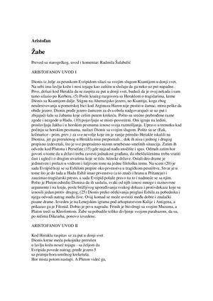 Aristofan - ŽAbe