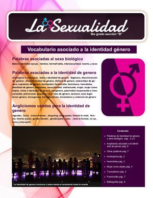 Vocabulario En La Identidad De Genero