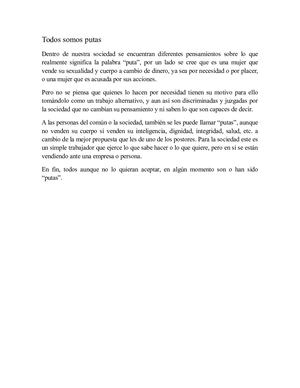 Todos Somos Putas
