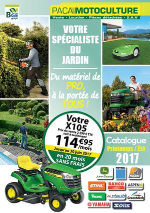 CATALOGUE PACA MOTOCULTURE PRINTEMPS 2017