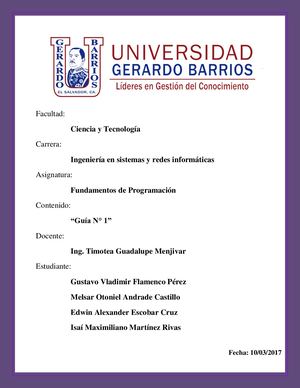 Guia De Trabajo 1