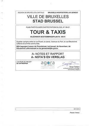 09-01 Tour & Taxis. BBP A. Nota's En Verslag
