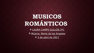 Musicos Románticos