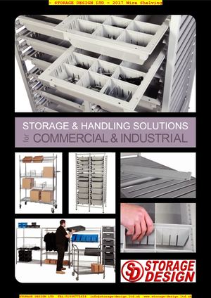 Wire Shelving and Hygienic Shelving Systems from Storage Design Limited