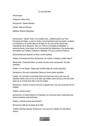 Guión La Celestina