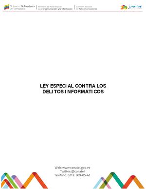 Ley Especial Contra Los Delitos Informáticos