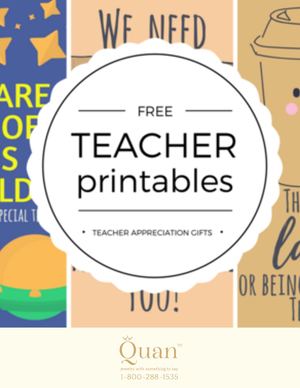 Teacher Appreciation Week 2017: Teacher Appreciation Thank You Cards