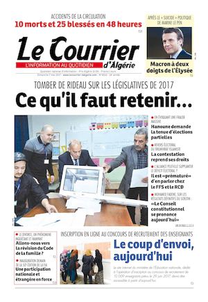 Le Courrier D'Algérie Du Dimanche 7 Mai 2017