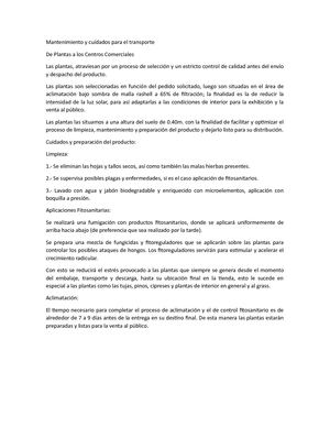 Mantenimiento Y Cuidados Para El Transporte