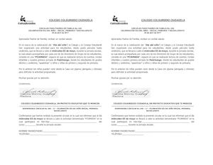 Circular 040 - 17 Celebración Día Del Niño - Pijamada Desde Párvulos A Undécimo