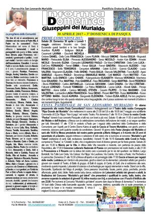 Info Domenica 2017-04-30@Roma Parrocchia