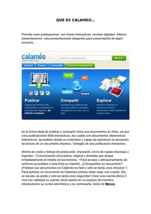 Que Es Calameo Pdf