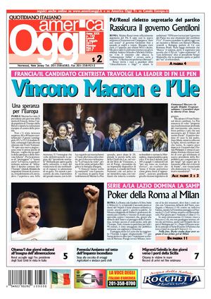 America Oggi 8 Maggio 2017