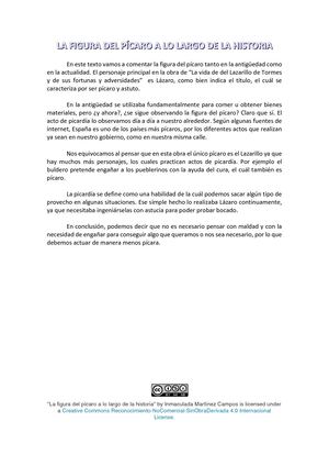 Figura Del Pícaro En La Actualidad