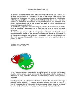 Procesos Industriales