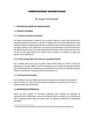 Cimentaciones Superficiales