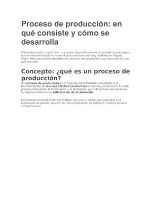 Proceso De Producción