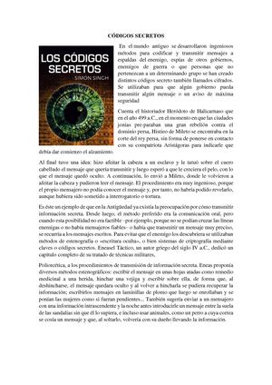 CÓDIGOS SECRETOS