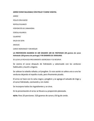 Arroz Chino Saludable Con Pollo Y Carne Vegetal Trabajo