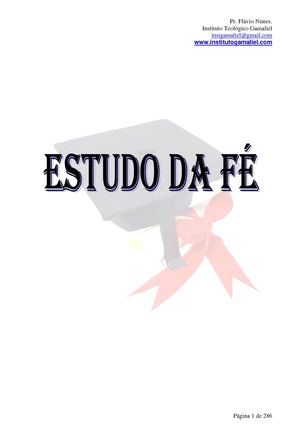 Estudo Da Fé.