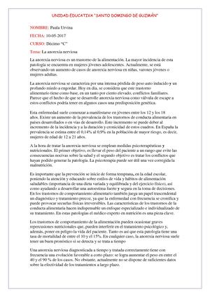 La Anorexia Urvina Paula