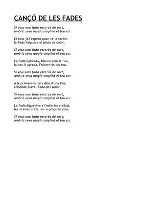 Cançó de les fades
