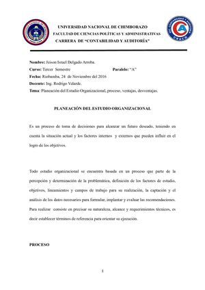 Planeacion Organizacional