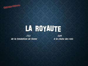 La Royauté romaine