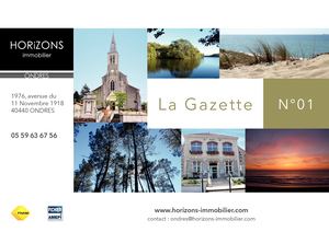 HORIZONS IMMOBILIER - La Gazette N°1 - Ondres