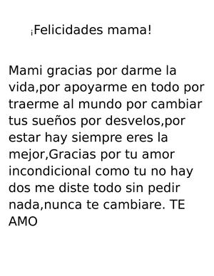 Francia Felizidades Mama