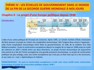 Europe Politique Cours