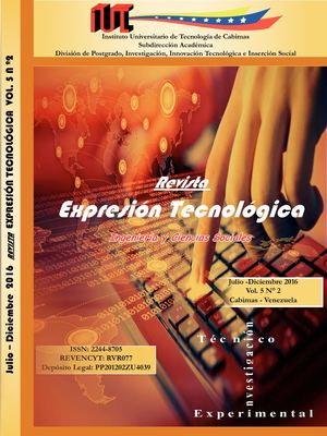 Revista Expresion Tecnologica Iut Cabimas Vol 5 N 2
