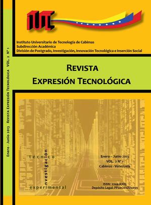 Revista Expresion Tecnologica IUT Cabimas VOL 2 N 1