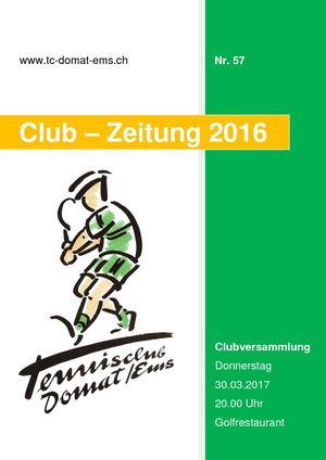 2016 Clubzeitung A4 Definitive Fassung