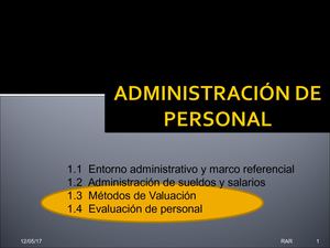 3 Valuación De Puestos Y Evaluación De Desempeño